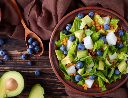 Ensalada de espinacas y arándanos