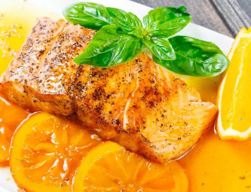 Pescado en salsa de naranja